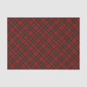 レッドタータンチェッククリスマスプレド冬の休日パターン 薄葉紙 (正面)