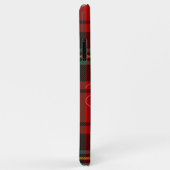 レッドタータンチェック市松模様にプライドスコットランドモノグラム名 Case-Mate iPhoneケース (裏面/右)