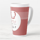 レッドタータン鹿の角モノグラム カフェラテマグ (右アングル)