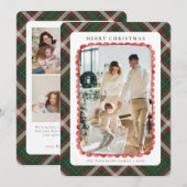 レッドタータン・ドゥードル写真コラージュ クリスマス (正面/裏面)