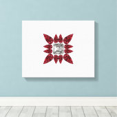 レッドダイヤモンドアート キャンバスプリント (インサイチュ (ウッドフロア))