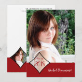 レッドダイヤモンドクラス卒業発表 招待状 (正面/裏面)