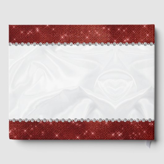 レッドダイヤモンドスパークルグラムキンセアニラ ゲストブック (裏面)