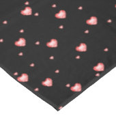 レッドダイヤモンドハートシームレスパターン テーブルクロス (アングル)