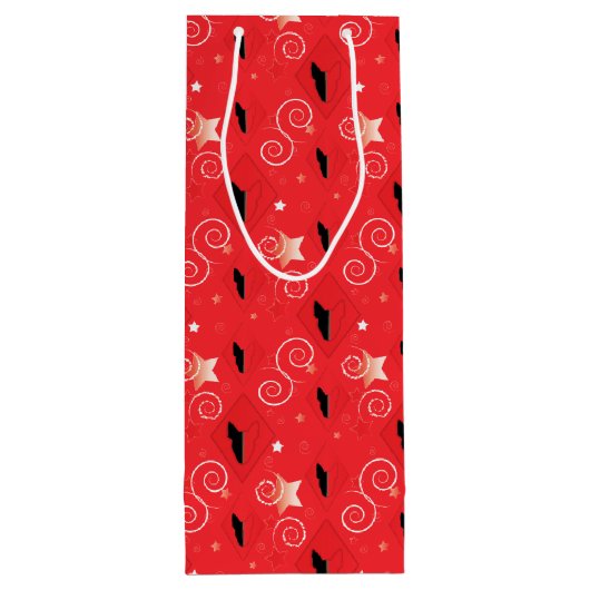 レッドダイヤモンドブルテリア ワインギフトバッグ (裏面)