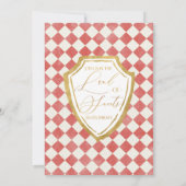 レッドダイヤモンドランド・オブ・スイーツくるみ割り誕生日 招待状 (裏面)