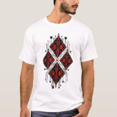 レッドダイヤモンド回路 Tシャツ (正面)