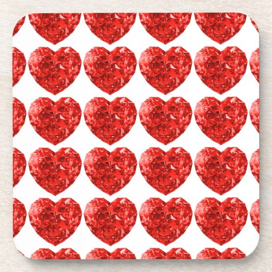 レッドダイヤモンド懸命プラスチックコースター コースター (正面)