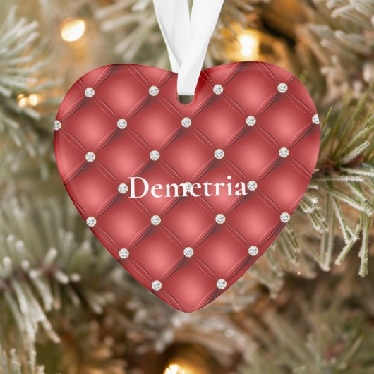 レッドダイヤモンド オーナメント (ツリー)