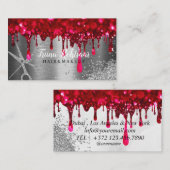 レッドダイヤモンド《写真》ぼけ味きらめくヘア 名刺 (正面/裏面)