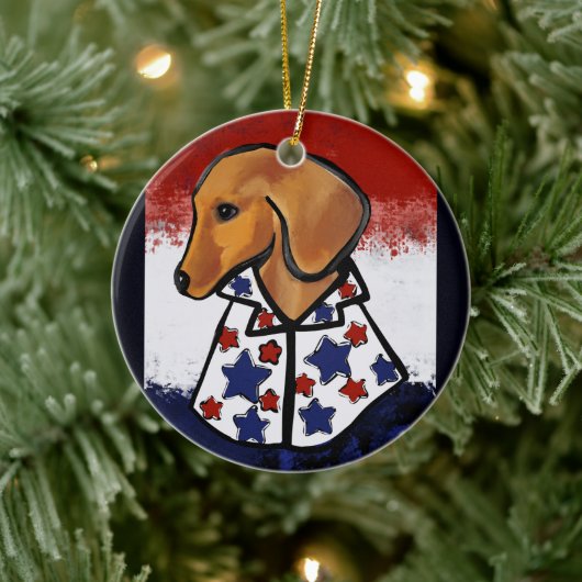 レッドダシュント セラミックオーナメント (ツリー)