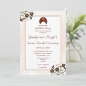 レッドダスターバンディ招待カードのテンプレート 招待状 (スタンド正面)