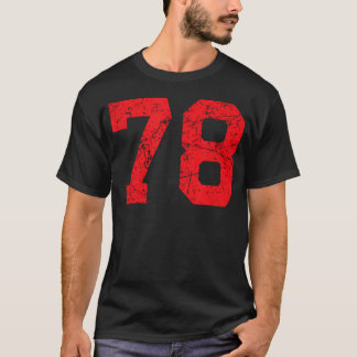 レッドダストレススポーツチームナンバー Tシャツ