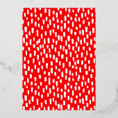 レッドダッシュリーゴールデンホリデーパーティー金ゴールド 箔招待状 (裏面)