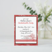 レッドダフォディルバチェロレッテ招待状 招待状 (スタンド正面)