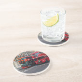 レッドダブルデッカーバス コースター (側面)