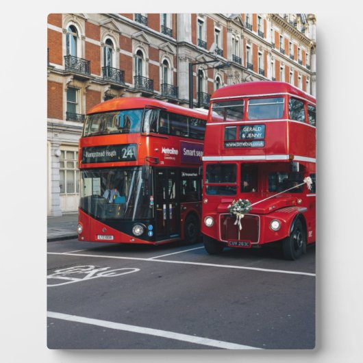 レッドダブルデッカーバス フォトプラーク (正面)