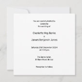 レッドダブルデッカーロンドンバス結婚式招待状 招待状 (裏面)