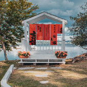 レッドダブル中国のハピネス結婚のバナーセット1 横断幕