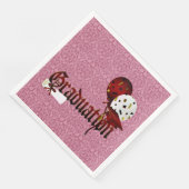 レッドダマスクノスタルジックフォントとバルーン卒業 (コーナー)