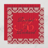 レッドダマスク·リニューアル·オブ·フォース·アンビナシー招待状 招待状 (正面/裏面)