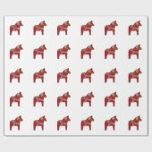 レッドダラホースラッピング紙 ラッピングペーパー (フラット)