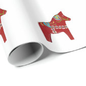 レッドダラホースラッピング紙 ラッピングペーパー (ロールコーナー)