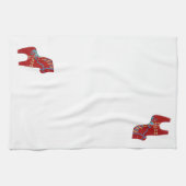 レッドダラホース キッチンタオル (横)