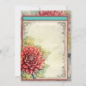 レッドダリアエフエマラブライダルシャワー 招待状 (裏面)