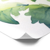 レッドダリアフラワーズアートプリントポスター ポスター (角)