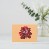 レッドダリアフラワー 名刺 (スタンド正面)