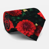 レッドダリアフローラ ネクタイ (ロール)