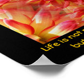 レッドダリア姿勢感動的引用文 ポスター (角)