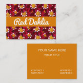 レッドダリア 名刺 (正面/裏面)