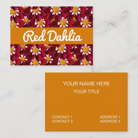 レッドダリア 名刺 (正面/裏面)