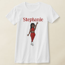 レッドダンサーのTシャツの名前を追加 Tシャツ