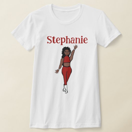 レッドダンサーのTシャツの名前を追加 Tシャツ (レイダウン)