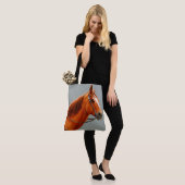 レッドダンチェスナッツソレルウェスタンクォーターホース トートバッグ (モデル)