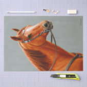 レッドダンチェスナッツソレルウェスタンクォーターホース 薄葉紙 (クラフト)