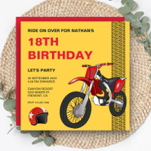 レッドダートバイクモトクロス誕生日パーティー