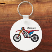 レッドダートバイク キーホルダー (正面)