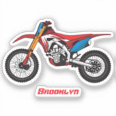 レッドダートバイク シール (正面)