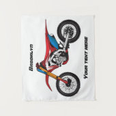 レッドダートバイク タペストリー (正面)