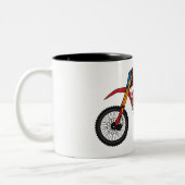 レッドダートバイク ツートーンマグカップ (左)