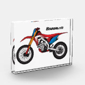 レッドダートバイク フォトブロック (左)