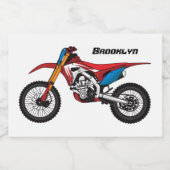 レッドダートバイク フードラベル (シングルラベル)