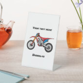 レッドダートバイク 台座サイン (インサイチュ)