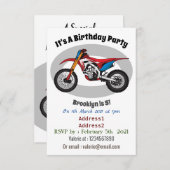 レッドダートバイク 招待状 (正面/裏面)