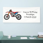 レッドダートバイク 横断幕 (トレードショー)