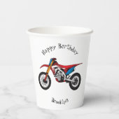 レッドダートバイク 紙コップ (裏面)